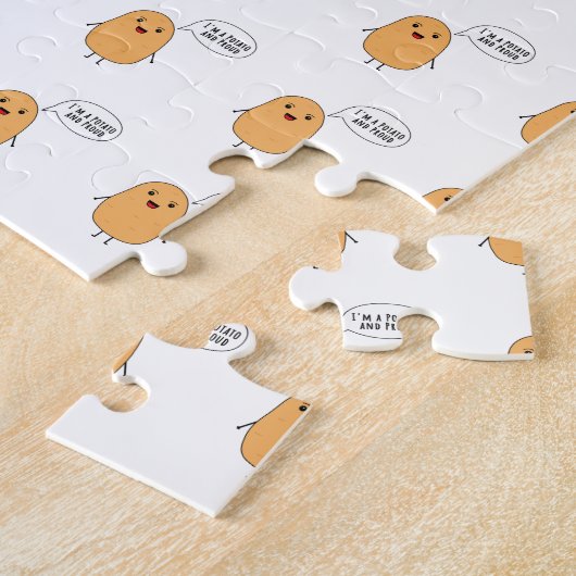 Ik ben een aardappel en trots legpuzzel (Zijkant)