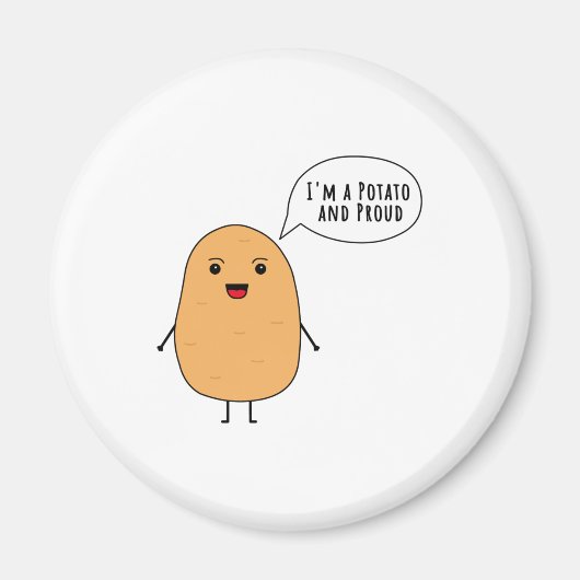 Ik ben een aardappel en trots magneet (Voorkant)