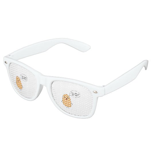 Ik ben een aardappel en trots retro zonnebril (Gekanteld)