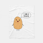 Ik ben een aardappel fleece deken (Voorkant)