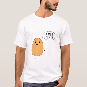 Ik ben een aardappel t-shirt