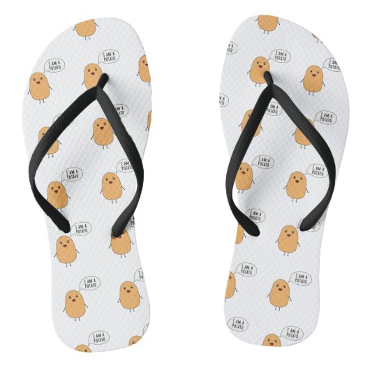 Ik ben een aardappel teenslippers (Voetbed)