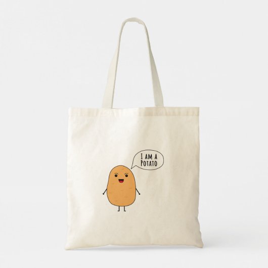 Ik ben een aardappel tote bag (Achterkant)