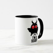 Ik Ben Een Aardige Mothman Griezelfluff Cryptid Mok (Voorkant rechts)