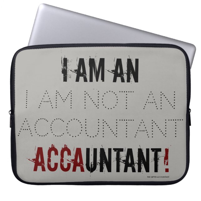 "Ik ben een ACCAUNTANT" Laptop Sleeve (Voorkant)