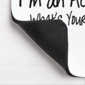 Ik ben een accountant die je superkracht geeft muismat (Hoek)