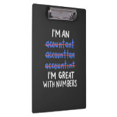 Ik ben een accountant klembord (Rechts)