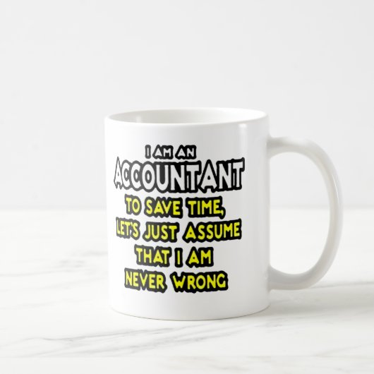 IK BEN EEN ACCOUNTANT KOFFIE MOK (Rechts)