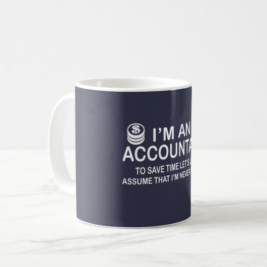 Ik ben een accountant koffiemok (Voorkant links)