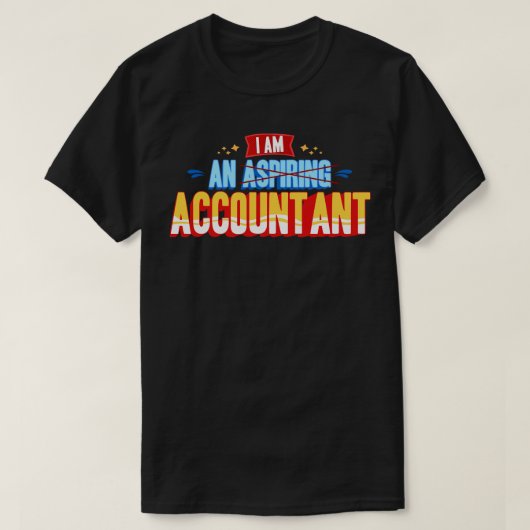 Ik ben een accountant t-shirt (Design voorkant)