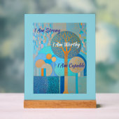 Ik ben een acryl teken waard acryl bord (Neutraal)