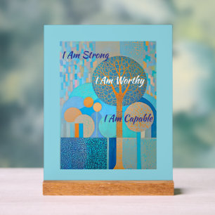 Ik ben een acryl teken waard acryl bord