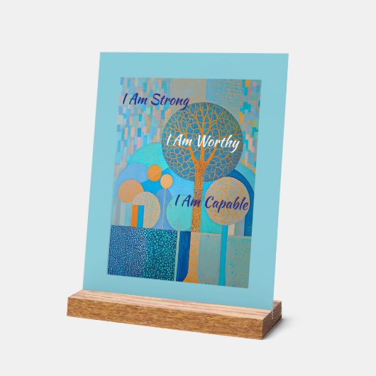 Ik ben een acryl teken waard acryl bord (Hoek)