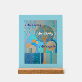 Ik ben een acryl teken waard bord