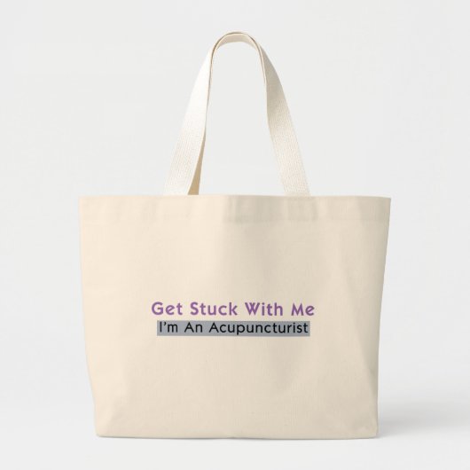Ik ben een acupuncturist grote tote bag (Voorkant)