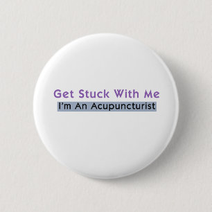 Ik ben een acupuncturist ronde button 5,7 cm