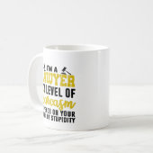 Ik ben een advocaat Afstuderen Gift Koffiemok (Voorkant links)