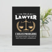 Ik ben een advocaat die problemen oplost kaart (Staand voorkant)