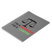 Ik ben een advocaat, geen magiër. Grappige cadeau Notitieboek (Linkerzijde)