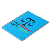 Ik ben een advocaat, geen magiër. Grappige cadeau  Notitieboek (Linkerzijde)