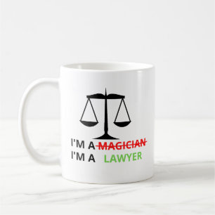 Ik ben een advocaat, geen magiër grappigheidsprij koffiemok