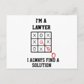 Ik ben een advocaat, ik vind altijd een oplossing  briefkaart (Voorkant)