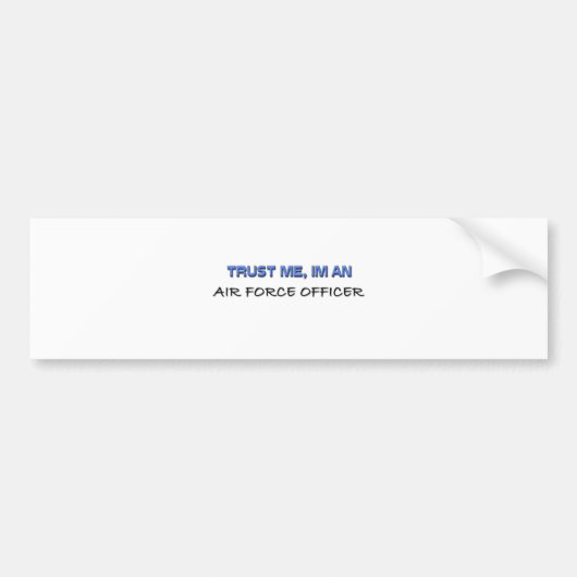 Ik ben een agent van de luchtmacht. bumpersticker (Voorkant)