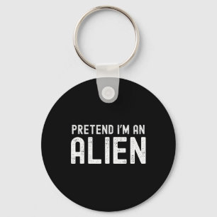 Ik ben een Alien Funny Lazy Halloween Costume Sleutelhanger
