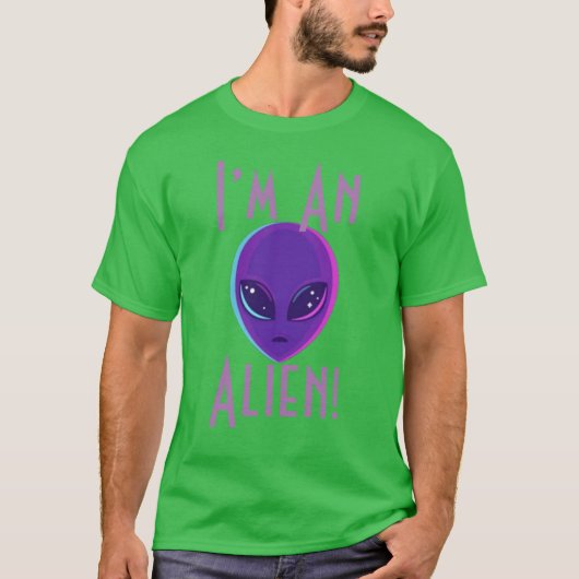 Ik ben een alien t-shirt (Voorkant)
