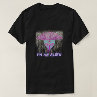 "IK BEN EEN ALIEN" Tshirt - Onder de regen