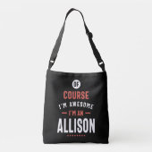 Ik ben een Allison Crossbody Tas (Achterkant)