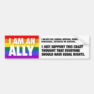 Ik ben een Ally Bumpersticker