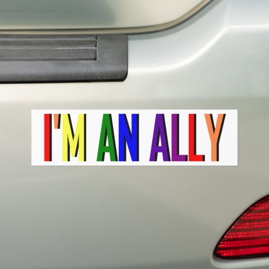 Ik ben een Ally Bumpersticker (Op auto)