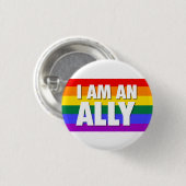 Ik ben een Ally Pin Ronde Button 3,2 Cm (Voorkant /achterkant)
