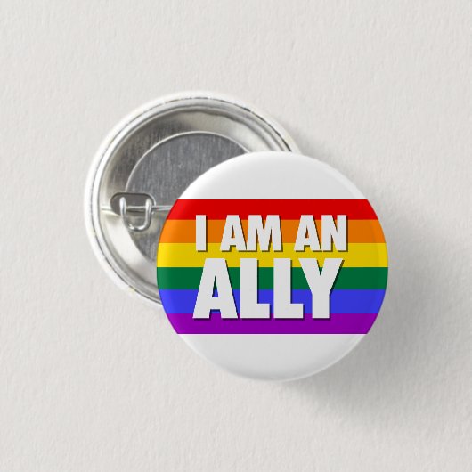 Ik ben een Ally Pin Ronde Button 3,2 Cm (Voorkant /achterkant)