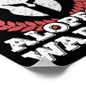 Ik ben een Alopecia Warrior Alopecia Areata Awaren Poster (Hoek)