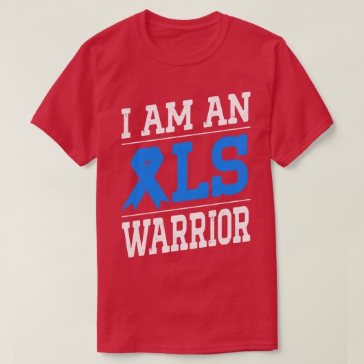 Ik ben een ALS Warrior ALS Disease Awareness Gift T-shirt (Design voorkant)