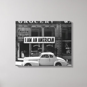 Ik Ben Een Amerikaan, 1942 Canvas Afdruk