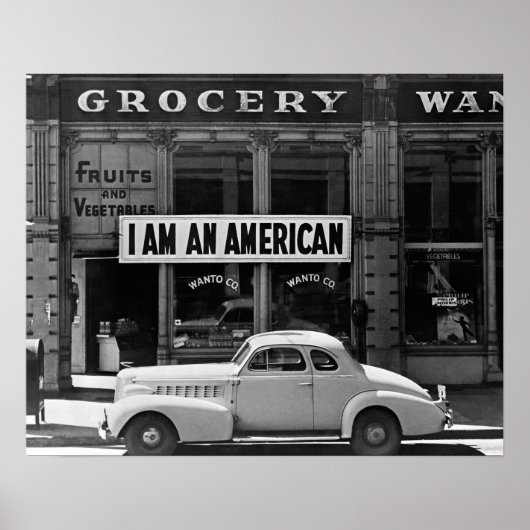 Ik ben een Amerikaan, 1942. Oude foto Poster (Voorkant)