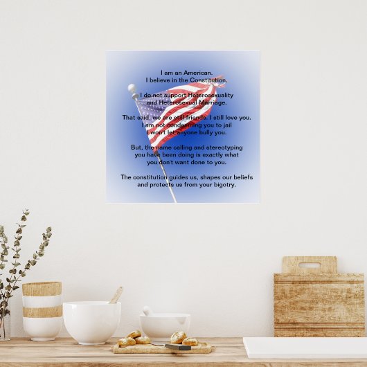 Ik ben een Amerikaans poster (Keuken)