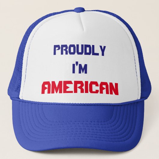 Ik ben een Amerikaanse Trucker Hat Pet (Voorkant)