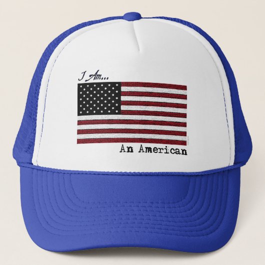Ik ben een Amerikaanse trucker. Trucker Pet (Voorkant)