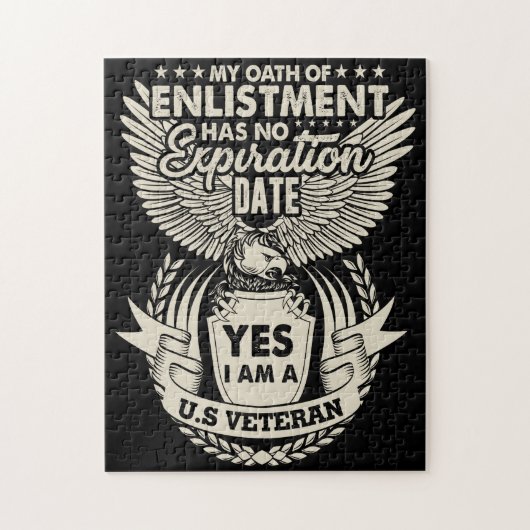 Ik ben een Amerikaanse veteraan Legpuzzel (Verticaal)