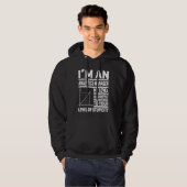 Ik Ben Een Analytics Manager Mijn Niveau Van Sarca Hoodie (Voorkant volledig)