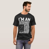 Ik ben een Analytics Manager Mijn niveau van sarca T-shirt (Voorkant volledig)