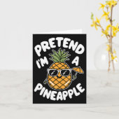 Ik ben een ananas kaart (Gele Bloem)
