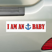 Ik ben een Anchor Baby Bumpersticker (Op auto)