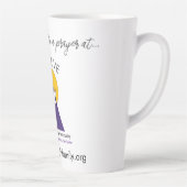 Ik ben een antwoord op een gebed! latte mok (Rechts)