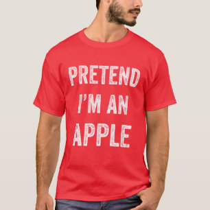 Ik ben een Apple Funny Lazy Halloween Costume T-shirt