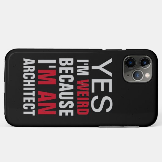 Ik ben een architect Case-Mate iPhone case (Achterkant (horizontaal))
